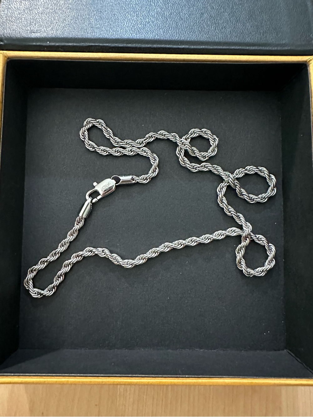 GLD Elegant White Gold Rope Chain 20” (4mm)